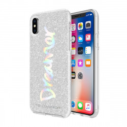 Чехол-накладка (пластиковый) Apple iPhone XS/X Incipio Design Series Rebecca Minkoff Dreamer Silver (RMIPH-053-SGHF)