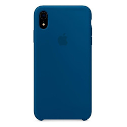 Чехол-накладка (силиконовый) для iPhone XR Silicone Case High Copy Blue Horizon