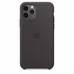 Чехол-накладка (силиконовый) Apple iPhone 11 Pro Silicone Case Black (MWYN2)