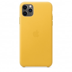 Чехол-накладка (кожаный) Apple iPhone 11 Pro Max Leather Case Meyer Lemon (MX0A2)