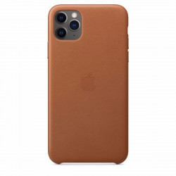 Чехол-накладка (кожаный) Apple iPhone 11 Pro Max Leather Case Saddle Brown (MX0D2)