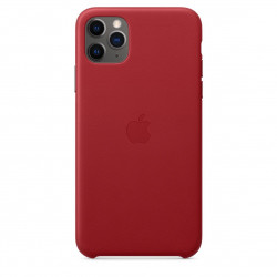 Чехол-накладка (кожаный) Apple iPhone 11 Pro Max Leather Case (PRODUCT)RED (MX0F2)