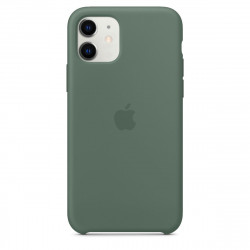 Чохол-накладка (силіконовий) для iPhone 11 Silicone Case High Copy Pine Green