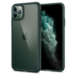 Чехол-накладка (силиконовый) Apple iPhone 11 Pro Spigen Ultra Hybrid Midnight Green (ACS00417)