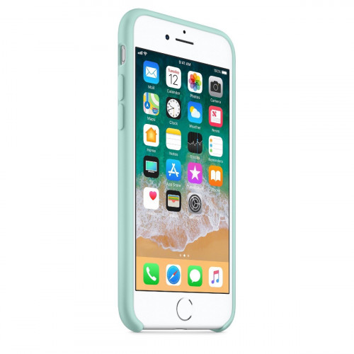 Чехол-накладка (силиконовый) Apple iPhone 8/7 Silicone Case Marine Green (MRR72)