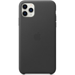 Чехол-накладка (кожаный) для iPhone 11 Pro Leather Case High Copy Black