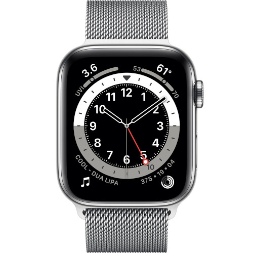 Apple Watch Series 6 GPS + Cellular 44mm Silver Stainless Steel Case with  Milanese Loop (M07M3, M09E3) — купить в интернет-магазине MR.FIX