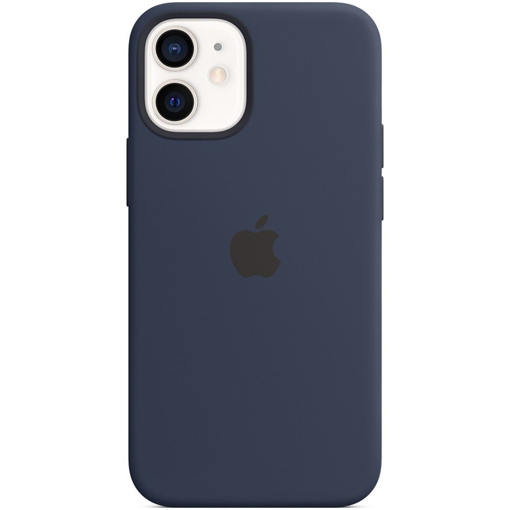 Чехол-накладка (силиконовый) Apple iPhone 12 mini Silicone Case with  MagSafe Deep Navy (MHKU3) — купить в интернет-магазине MR.FIX