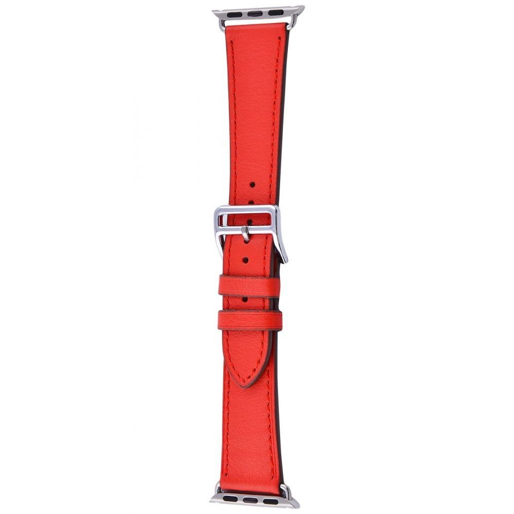 Ремешок Watch 42/44mm Hermes Leather Band High Copy Rouge Piment