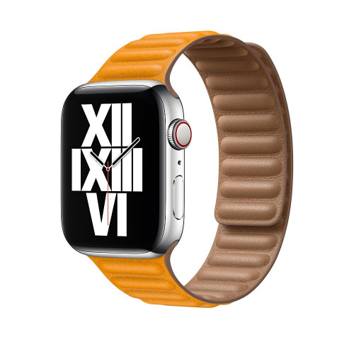 Apple Watch 42/44mm Leather Link California Poppy S/M (MY9P2)