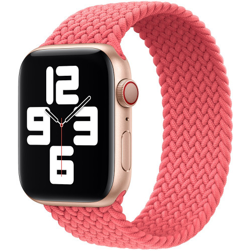 Apple Watch 38/40mm Pink Punch Braided Solo Loop - Size 6 (MY6F2)