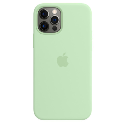 Чехол-накладка (силиконовый) для iPhone 12/12 Pro Silicone Case with MagSafe High Copy Pistachio