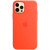 Чохол-накладка (силіконовий) для iPhone 12 Pro Max Silicone Case with MagSafe High Copy Electric Orange