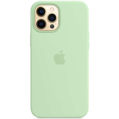 Чохол-накладка (силіконовий) для iPhone 12 Pro Max Silicone Case with MagSafe High Copy Pistachio