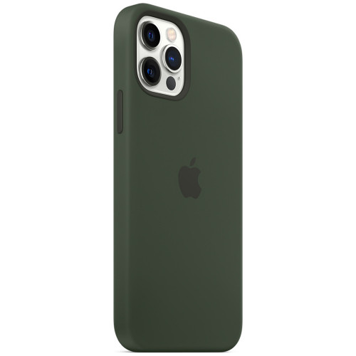 Чохол-накладка (силіконовий) для iPhone 12 Pro Max Silicone Case with MagSafe High Copy Cyprus Green