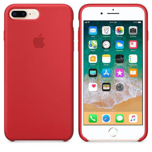 Чохол-накладка (силіконовий) для Apple iPhone 8 Plus/7 Plus Silicone Case (PRODUCT)RED (MQH12)