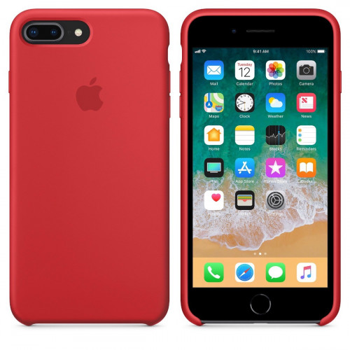 Чохол-накладка (силіконовий) для Apple iPhone 8 Plus/7 Plus Silicone Case (PRODUCT)RED (MQH12)