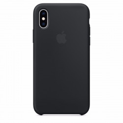 Чохол-накладка (силіконовий) для iPhone XS Silicone Case High Copy Black
