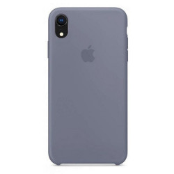 Чохол-накладка (силіконовий) для iPhone XR Silicone Case High Copy Lavender Gray