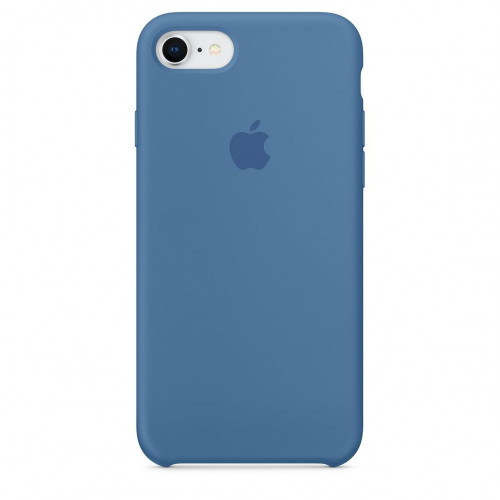 Чехол-накладка (силиконовый) Apple iPhone 8/7 Silicone Case Denim Blue (MRFR2)