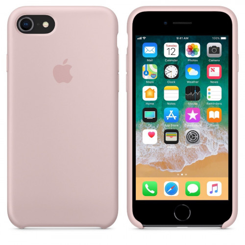 Чохол-накладка (силіконовий) для Apple iPhone 8/7 Silicone Case Pink Sand (MQGQ2)
