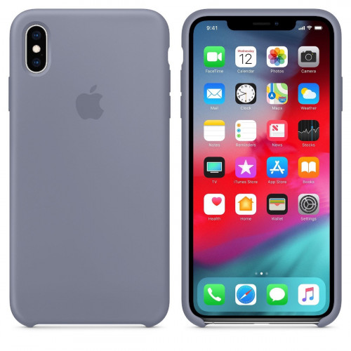 Чохол-накладка (силіконовий) Apple iPhone XS Max Silicone Case Lavender Gray (MTFH2)