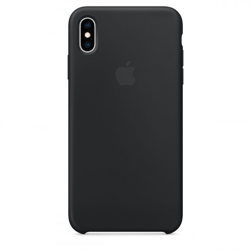 Чехол-накладка (силиконовый) Apple iPhone XS Max Silicone Case Black (MRWE2)