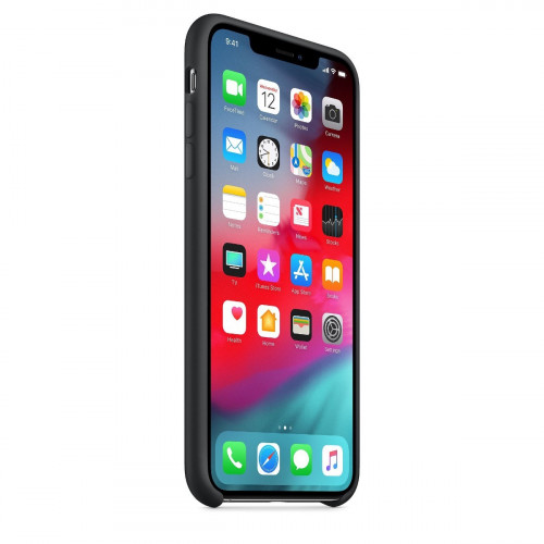 Чехол-накладка (силиконовый) Apple iPhone XS Max Silicone Case Black (MRWE2)