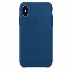 Чохол-накладка (силіконовий) для iPhone XS Silicone Case High Copy Blue Horizon