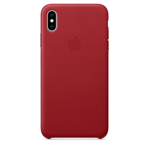 Чехол-накладка (кожаный) Apple iPhone XS Leather Case (PRODUCT)RED (MRWK2)