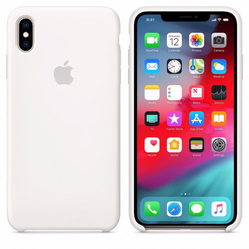 Чохол-накладка (силіконовий) Apple iPhone XS Max Silicone Case White (MRWF2)