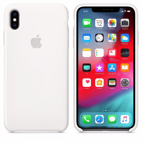 Чохол-накладка (силіконовий) Apple iPhone XS Max Silicone Case White (MRWF2)