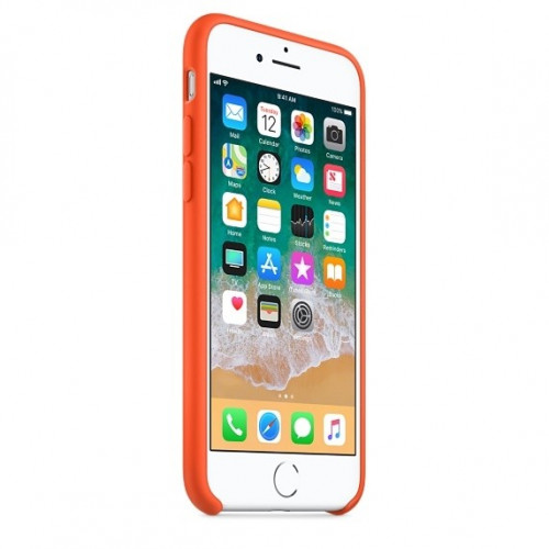 Чохол-накладка (силіконовий) для Apple iPhone 8/7 Silicone Case Spicy Orange (MR682)