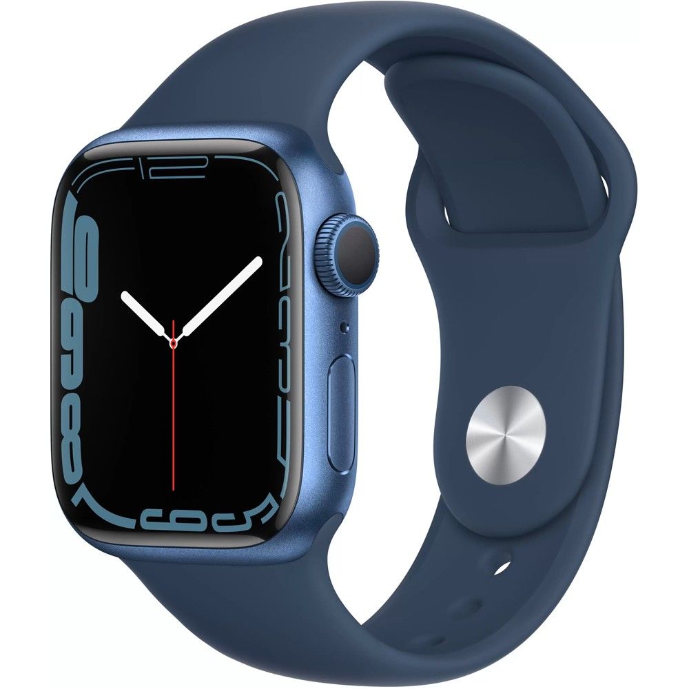 Apple Watch Series 7 Gps 41mm Blue Aluminum Case With Abyss Blue Sport Band Mkn13 Kupit V Internet Magazine Mr Fix