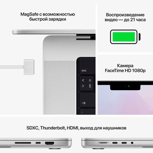 Apple MacBook Pro 16” Silver 2021 (MK1E3)