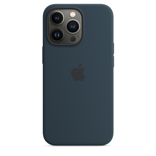 Чехол-накладка (силиконовый) для iPhone 13 Pro Silicone Case High Copy Abyss Blue
