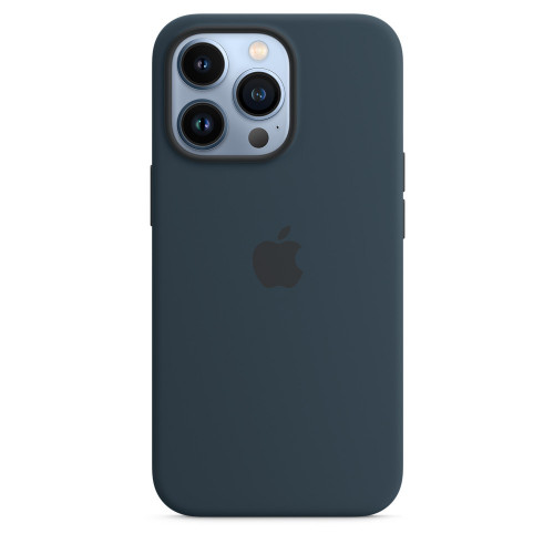 Чехол-накладка (силиконовый) для iPhone 13 Pro Silicone Case High Copy Abyss Blue