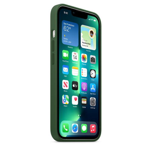 Чехол-накладка (силиконовый) для iPhone 13 Pro Silicone Case High Copy Clover