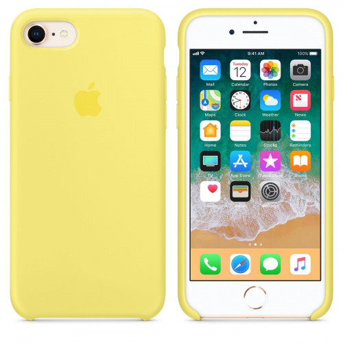 Чехол-накладка (силиконовый) Apple iPhone 8/7 Silicone Case Lemonade (MRFU2)