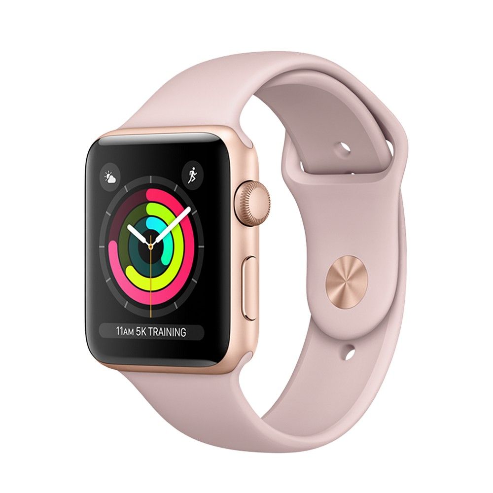 Apple Watch Series 3 GPS 42mm Gold Aluminum with Pink Sand Sport Band MQL22 MR.FIX