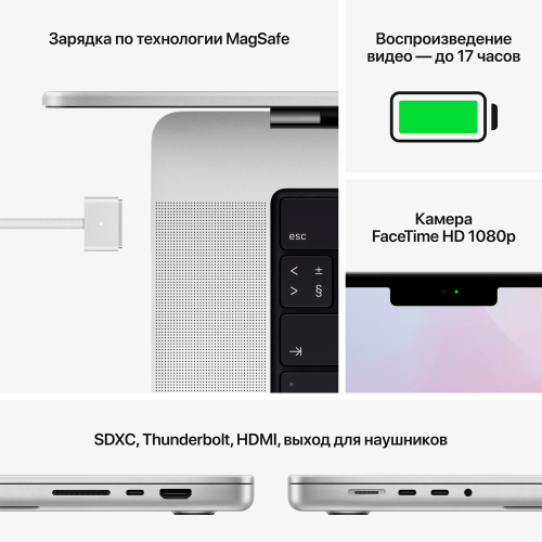 Apple MacBook Pro 14" Silver 2021 (Z15K00106)