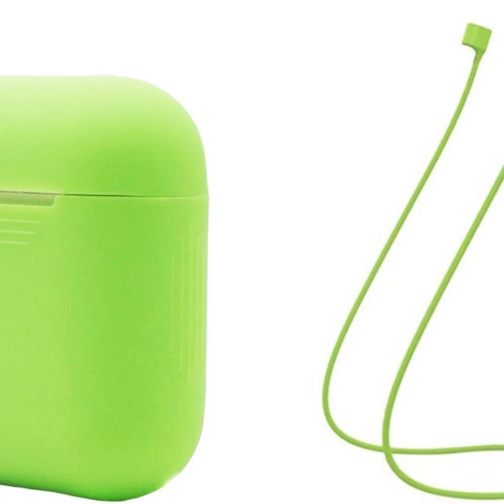 Chehol Nakladka Silikonovyj Dlya Airpods Silicone Case With Straps Green Kupit V Internet Magazine Mr Fix