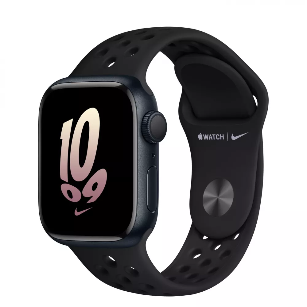 Apple Watch Nike Series 8 GPS 41mm Midnight Aluminum Case w. Black