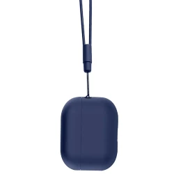 Чехол-накладка (силиконовый) Apple AirPods Pro 2 Silicone Case with strap Midnight Blue