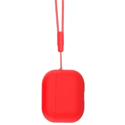Чехол-накладка (силиконовый) Apple AirPods Pro 2 Silicone Case with strap Red
