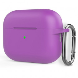 Чехол-накладка (силиконовый) Apple AirPods Pro 2 Silicone Case with Carabine Purple
