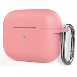 Чехол-накладка (силиконовый) Apple AirPods Pro 2 Silicone Case with Carabine Pink