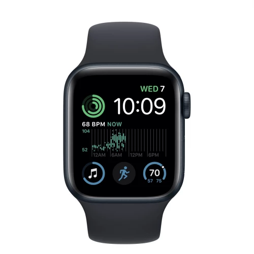 Apple Watch SE 2 GPS 40mm Midnight Aluminum Case w. Midnight S. Band - S/M (MNT73)