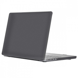 Чехол-накладка (пластиковый) Apple MacBook Air 13" (2018 - 2020) WiWU iKavlar Crystal Shield Stripe Black