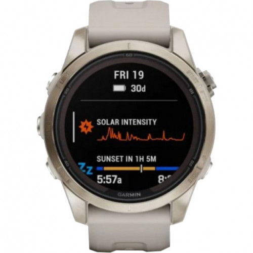 Garmin Fenix 7S Pro Sapphire Solar Soft Gold w. Light Sand Band (010-02776-14/15)